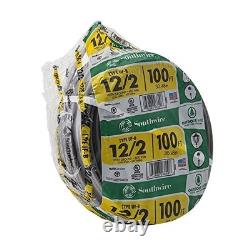Outdoor 12/2WG UF 100 Ft Coil, Approved for Direct Burial Wiring, 100 ft Wire