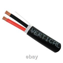 Outdoor Direct Burial 16 AWG 2C Speaker Wire 500' 65 Strand CL2 ETL Bare Copper