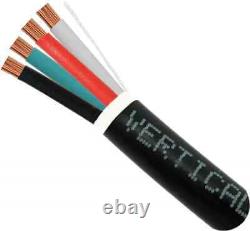 Outdoor Direct Burial 16 AWG 4C Speaker Wire 500' 65 Strand CL2 ETL Bare Copper