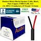 Outdoor/direct Burial Speaker Cable, Black, Pure Copper 500 Ft Roll 16/2 16 Awg