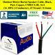 Outdoor/direct Burial Speaker Cable, Black, Pure Copper 500 Ft Roll 16/4 16 Awg