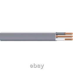 Outdoor Direct Burial Wire 12/2 Gauge UF Cable 100 Ft Moisture Resistant Coil US