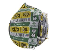Outdoor Wire, 12/2WG UF 100 Ft Coil, Approved for Direct Burial Wiring