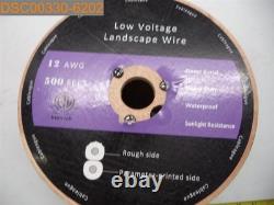 Qty=500Ft Cableague Low Voltage Landscaping Wire 12 Awg Direct Burial HeavyDuty