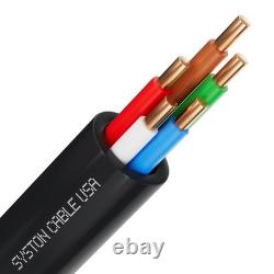 SYSTON 18/5 Sprinkler Wire Solid Copper, Low-Volt Direct Burial Irrigation Wire