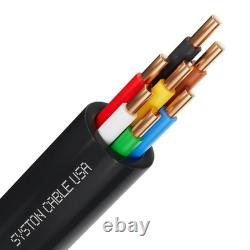 SYSTON 18/7 Solid Copper Sprinkler Wire, Direct Burial Low-Volt Irrigation Wire