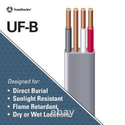 Southwire 14/3 UF-B Underground Feeder Cable 50 ft 600V Direct Burial