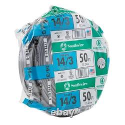 Southwire 14/3 UF-B Underground Feeder Cable 50 ft 600V Direct Burial