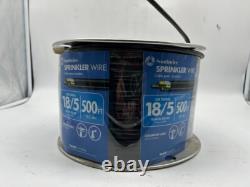 Southwire 500 ft. 18/5 Black Solid UL Burial Sprinkler System Wire