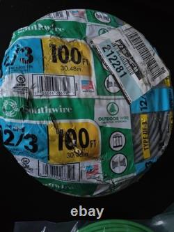 Southwire Solid Copper UF B 100ft. 12/3 WithGround Underground Direct Burial Wire
