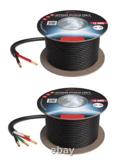 Speaker Cable 12AWG Outdoor Bulk CL3 Direct Burial Oxygen Free Copper Wire Lot