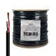Speaker Wire Audio Cable 16/2 Awg In-wall Outdoor Direct Burial Uv Black 500ft