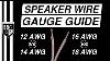 Speaker Wire Gauge Guide 12 Awg Vs 14 Awg Vs 16 Awg Vs 18 Awg