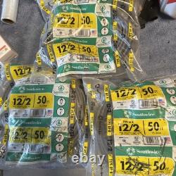 THREE 13055922 Electrical Wire Gray UF-B (Direct Burial) 12/2 50ft Each