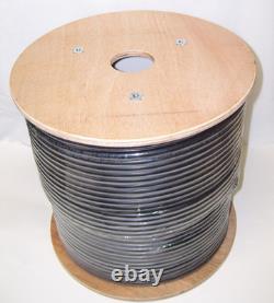 True Cable 6ASCMXBLK 500 CAT6A Direct Burial Cable Shielded Black, 500 Ft NEW