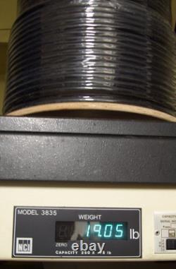 True Cable 6ASCMXBLK 500 CAT6A Direct Burial Cable Shielded Black, 500 Ft NEW