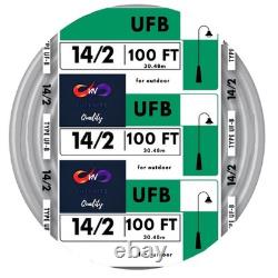 VN Infinite quality 14/2 UF-B Copper Wire 14 Gauge Outdoor Direct Burial Elec