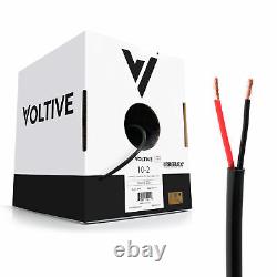 Voltive 10/2 Speaker Wire CL3 In-Wall/Direct Burial OFC 250ft Black