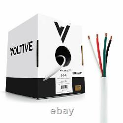 Voltive 14/4 Speaker Wire CL3 In-Wall/Direct Burial OFC 250ft White