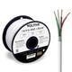 Voltive 14/4 Speaker Wire, In-wall Cl3 & Direct Burial, White, 100ft