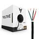Voltive 18/4 Speaker Wire Cl3 In-wall/direct Burial Ofc 250ft Black