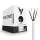 Voltive 18/4 Speaker Wire Cl3 In-wall/direct Burial Ofc 500ft White