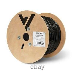 Voltive Cat 6 Direct Burial Shielded Ethernet Cable FTP OFC 1000FT Black
