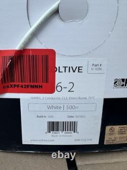 Votive 16-2 Speaker Wire. 16awg, 2 Conductors, CL3, Direct Burial, 500 Feet