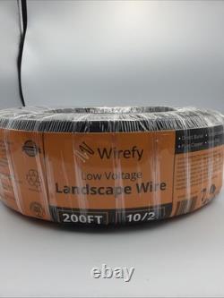 Wirefy 250 ft 10 Gauge Outdoor Direct Burial Landscape Lighting Wires Cable 10/2