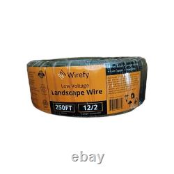 Wirefy Low Voltage 12/2 Landscape Lighting Wire Outdoor Direct Burial 250 ft