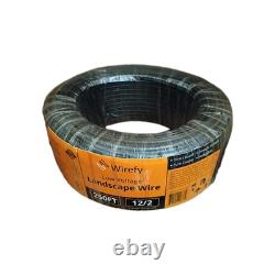 Wirefy Low Voltage 12/2 Landscape Lighting Wire Outdoor Direct Burial 250 ft