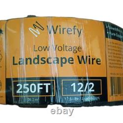 Wirefy Low Voltage 12/2 Landscape Lighting Wire Outdoor Direct Burial 250 ft