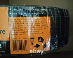 Wirefy Low Voltage 12/2 Landscape Lighting Wire Outdoor Direct Burial 250 ft