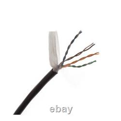 Wirepath SP-CAT5E-DB-1000-BLK Cat 5e 350 MHz Direct Burial 24/4 Solid Wire