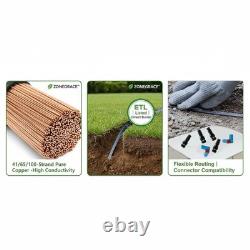 ZONEGRACE 10 Gauge Low Voltage Landscape Wire 10/2 Lighting AWG Direct Burial
