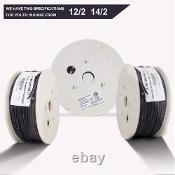 Zonegrace 12AWG 2-Conductor 12/2 Direct Burial Wire for Low Voltage Landscape Li