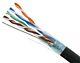 1000ft Cat6 Blindé Ftp Extérieur 23awg Fil Cuivre Massif Enterrement Direct Uv