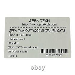 1000FT CAT6 blindé FTP extérieur 23AWG fil cuivre massif enterrement direct UV