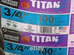 100' Conduit flexible étanche métallique direct enterrable Southwire Titan 2 de 3/4 po