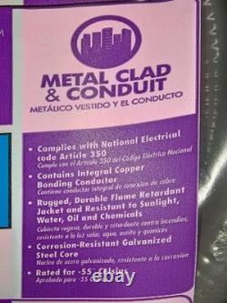 100' Conduit flexible étanche métallique direct enterrable Southwire Titan 2 de 3/4 po