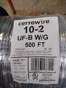 100 FT 10/2 UF-B CÂBLE D'ALIMENTATION SOUTERRAIN À ENFOUISSEMENT DIRECT