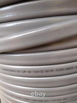 100 FT 10/2 UF-B CÂBLE D'ALIMENTATION SOUTERRAIN À ENFOUISSEMENT DIRECT