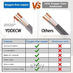 150FT Câble de connexion électrique UF-B 10AWG 210/2 en cuivre pur à 100% pour enfouissement direct