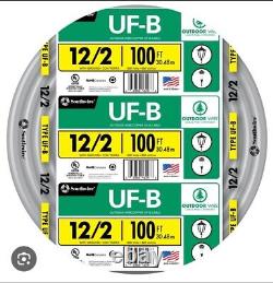 150 pieds 12/2 UF-B WG Câble d'alimentation souterrain Direct Enterrement