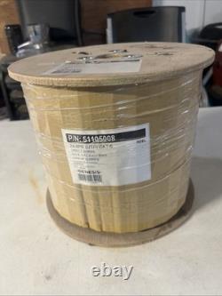 24/4PR (UTP) CAT 6 Enterrement direct 500 pi. Fil noir par Genesis