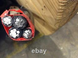 2500' Slippery Rock 350-350-350-4/0 Câble De Sépulture Directe Urd En Aluminium 600v