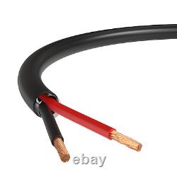 250FT Câble de haut-parleur extérieur 12AWG 12/2 CL3 en cuivre sans oxygène pour enterrement direct