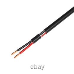 250FT Câble de haut-parleur extérieur 12AWG 12/2 CL3 en cuivre sans oxygène pour enterrement direct