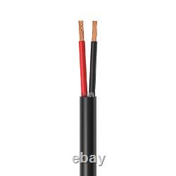250FT Câble de haut-parleur extérieur 12AWG 12/2 CL3 en cuivre sans oxygène pour enterrement direct