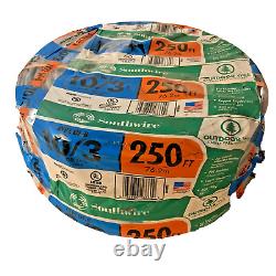 250 pi 10/3 UF-B WG Fil d'alimentation souterrain Direct Enterré Southwire Gris